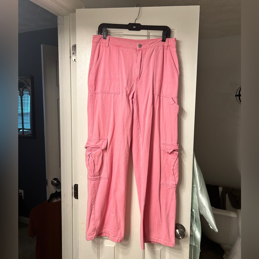 Baevely Pink Cargo Pants from Vici in Size Large - Picture 2 of 7